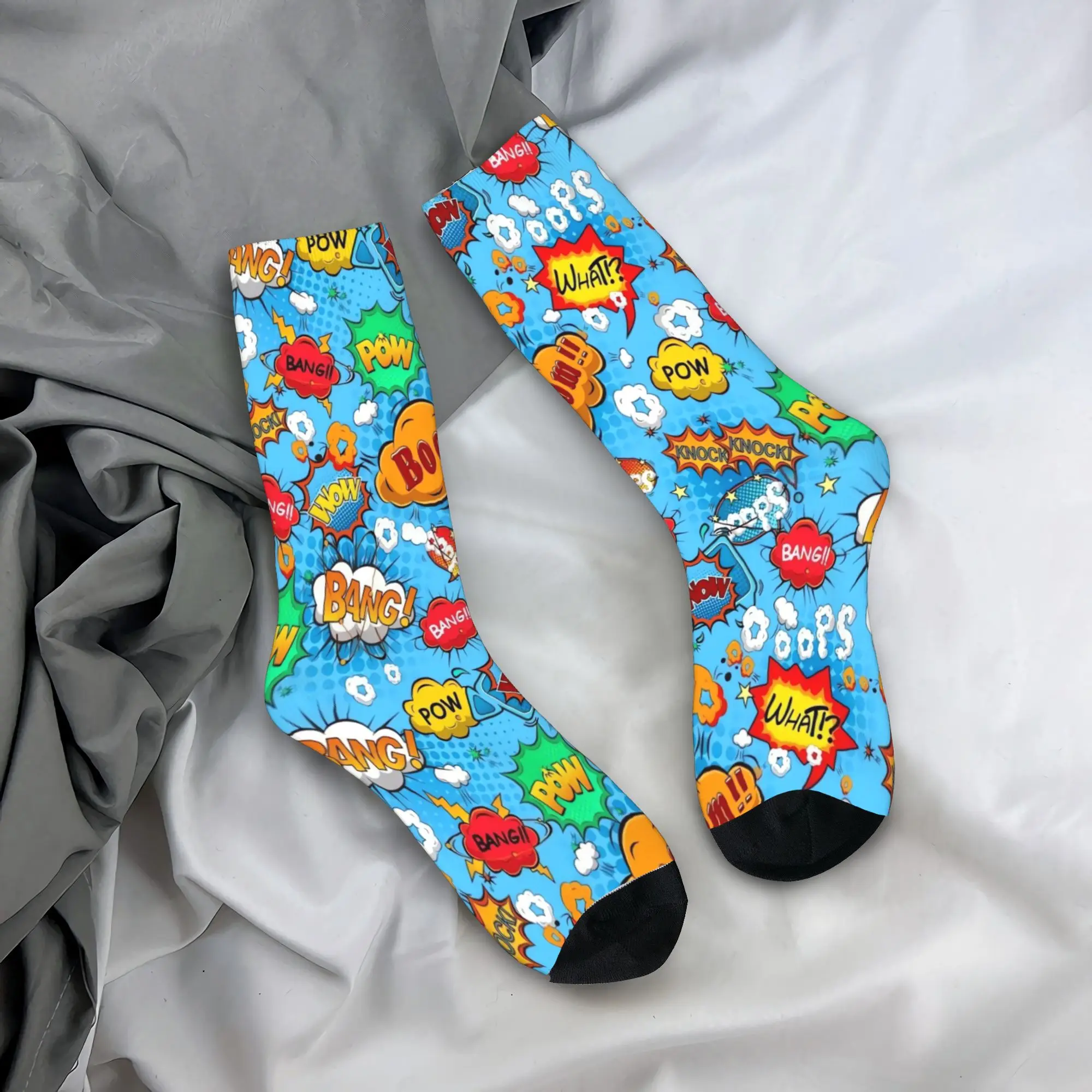 Unisex Men Socks American Comic-Style Pop Art Stockings Anti Sweat Medium Soft Socks Autumn Casual Printed Running Sports Sock
Unisex Men Socks American Comic-Style Pop Art Stockings Anti Sweat Medium Soft Socks Autumn Casual Printed Running Sports Sock