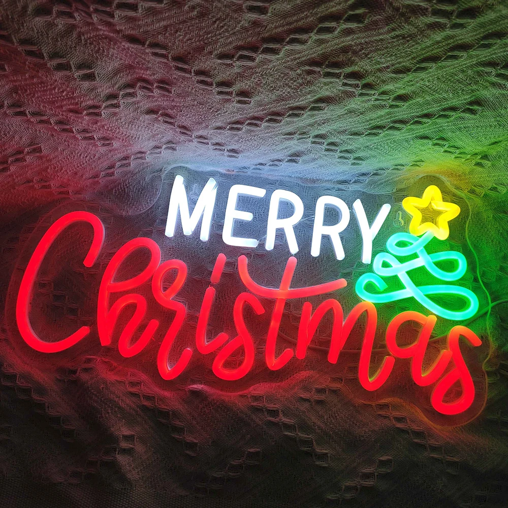 Merry Christmas Neon Sign LED Lights Art Letter Xmas Tree Room Decoration Signs Party Home Bar Hanging Wall Lamp Dimmable Signs
Merry Christmas Neon Sign LED Lights Art Letter Xmas Tree Room Decoration Signs Party Home Bar Hanging Wall Lamp Dimmable Signs