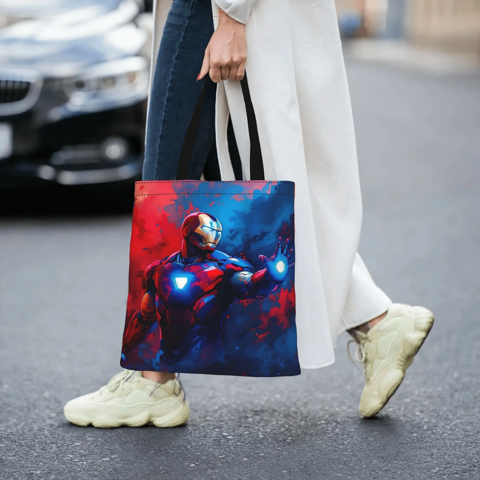 Bags for woman 2026 Leisure Large Capacity Iron Man STARK INDUSTRIES Marvel Canvas Tote Bag Foldable Chic Pattern Gifts
Bags for woman 2026 Leisure Large Capacity Iron Man STARK INDUSTRIES Marvel Canvas Tote Bag Foldable Chic Pattern Gifts