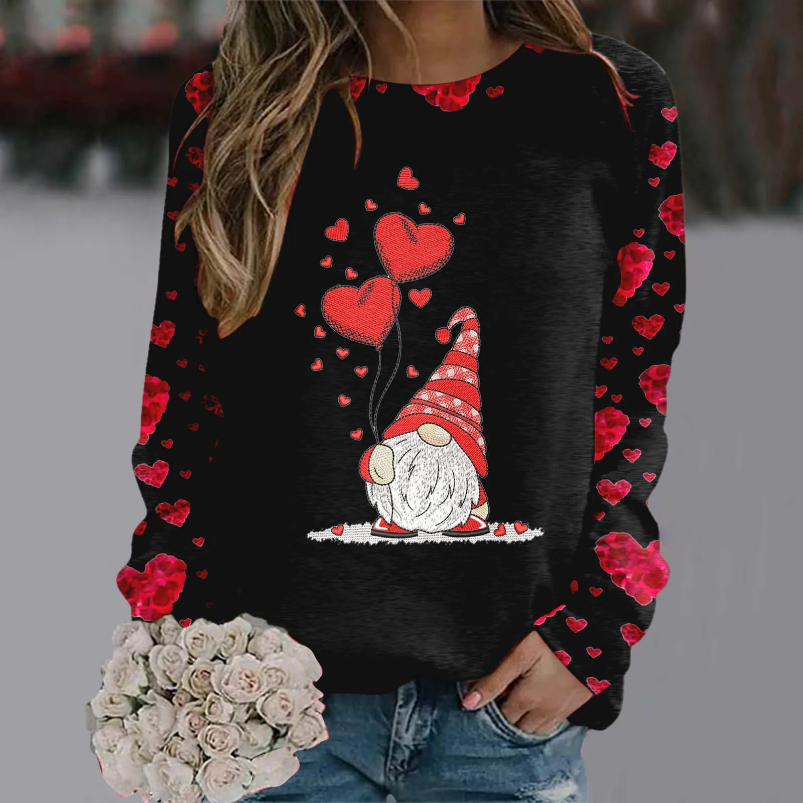 Formal Hoodie Womens Fashion Valentine Day Print O Neck Sweatshirt Round Neck Fit Pullover Tops Long Sleeve Casual T Shirt
Formal Hoodie Womens Fashion Valentine Day Print O Neck Sweatshirt Round Neck Fit Pullover Tops Long Sleeve Casual T Shirt