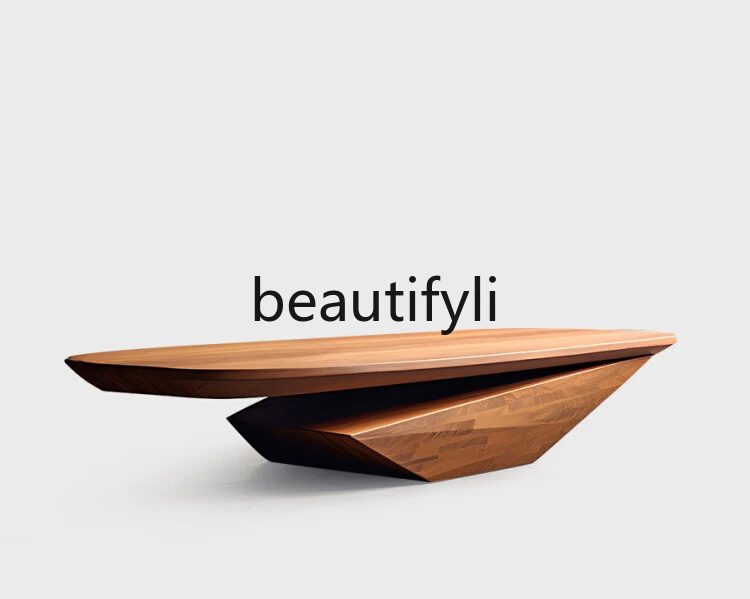 High-end solid wood coffee table villa living room home design table designer creative tea coffee table
High-end solid wood coffee table villa living room home design table designer creative tea coffee table