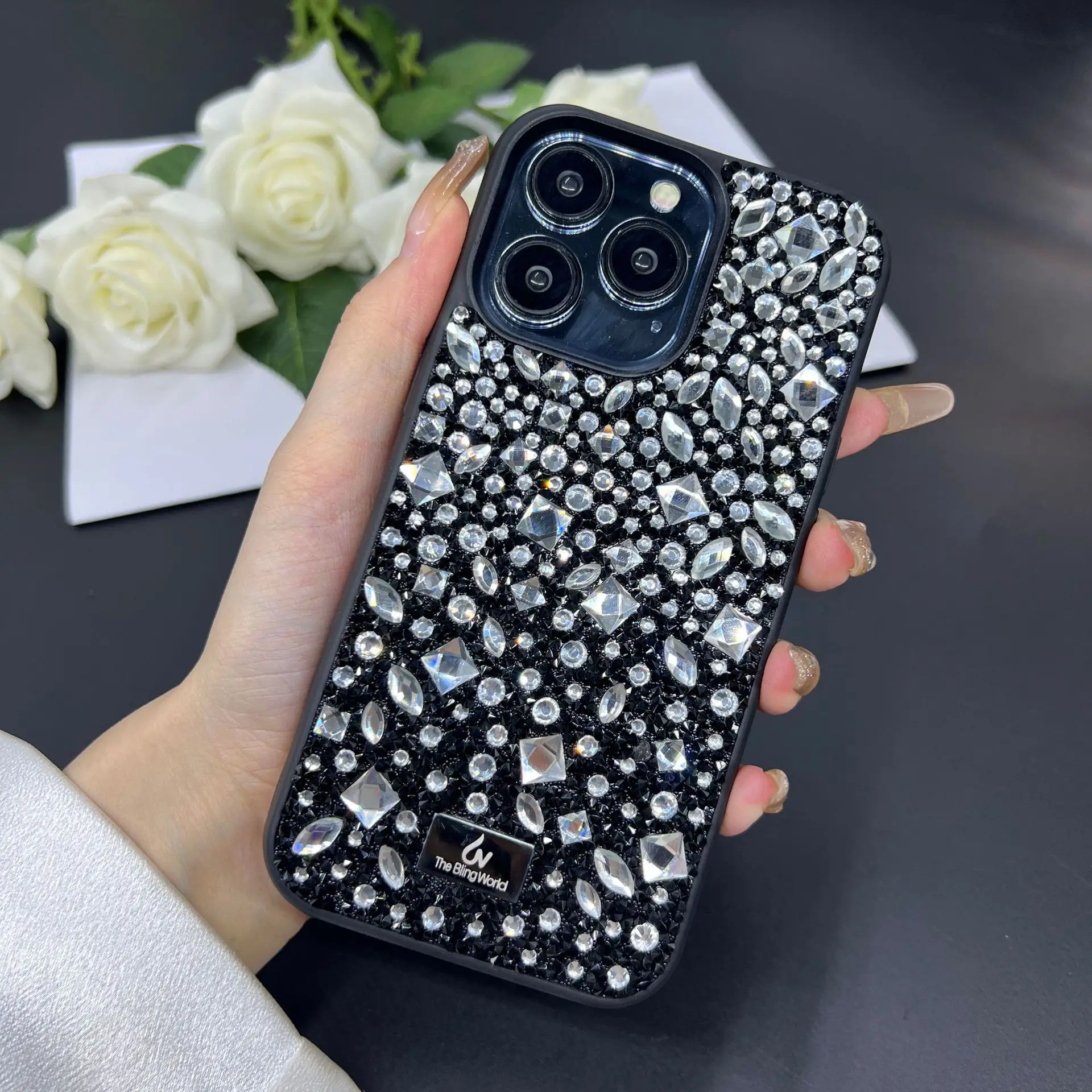 Luxury Fashion Women Style Rhinestone Glitter Phone Case For Apple Iphone 16 Pro Max 15 14 13 12 11 Diamond Bling Crystal Cases
Luxury Fashion Women Style Rhinestone Glitter Phone Case For Apple Iphone 16 Pro Max 15 14 13 12 11 Diamond Bling Crystal Cases