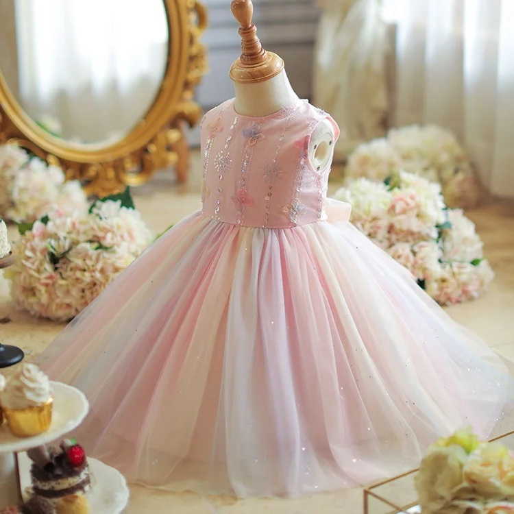 Girl's Dress 2024 New Butterfly Sequin Sleeveless Princess Dress Colorful Mesh Dress Carnival Birthday Performance Clothing
Girl's Dress 2024 New Butterfly Sequin Sleeveless Princess Dress Colorful Mesh Dress Carnival Birthday Performance Clothing
