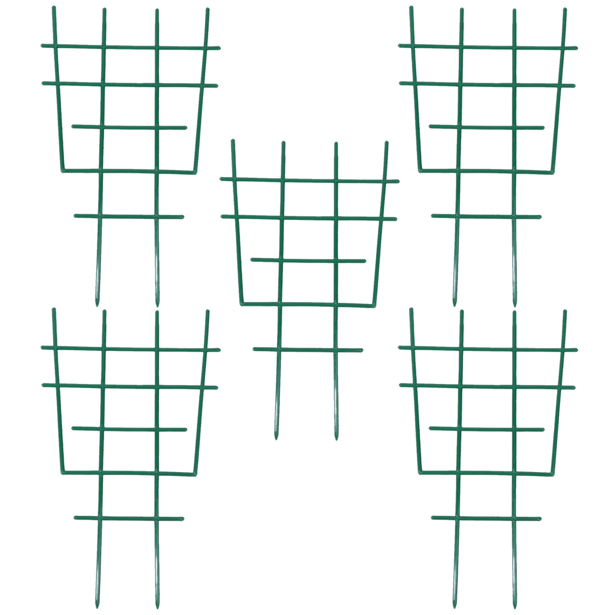 5 pcs Plant Support Cage Durable Plastic Coated Garden Trellis Climbing Plant Stakes Vine Stand Flower Netting
5 pcs Plant Support Cage Durable Plastic Coated Garden Trellis Climbing Plant Stakes Vine Stand Flower Netting