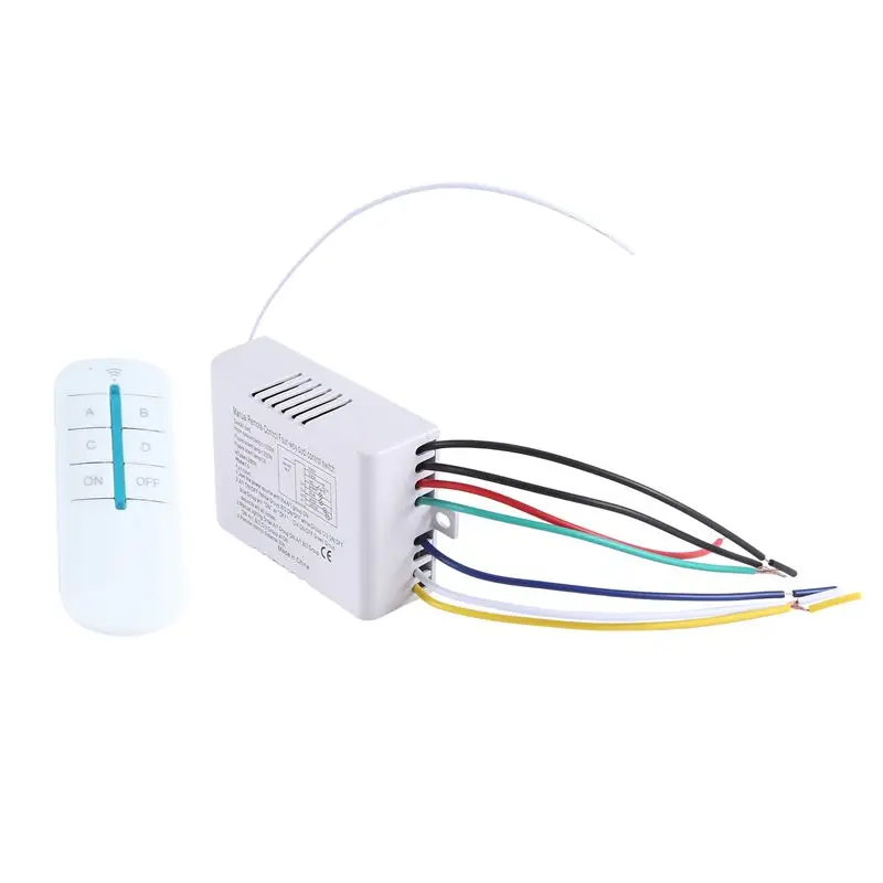 4 Way Light Lamp Digital Wireless Remote Control Switch ON/OFF 220V
4 Way Light Lamp Digital Wireless Remote Control Switch ON/OFF 220V