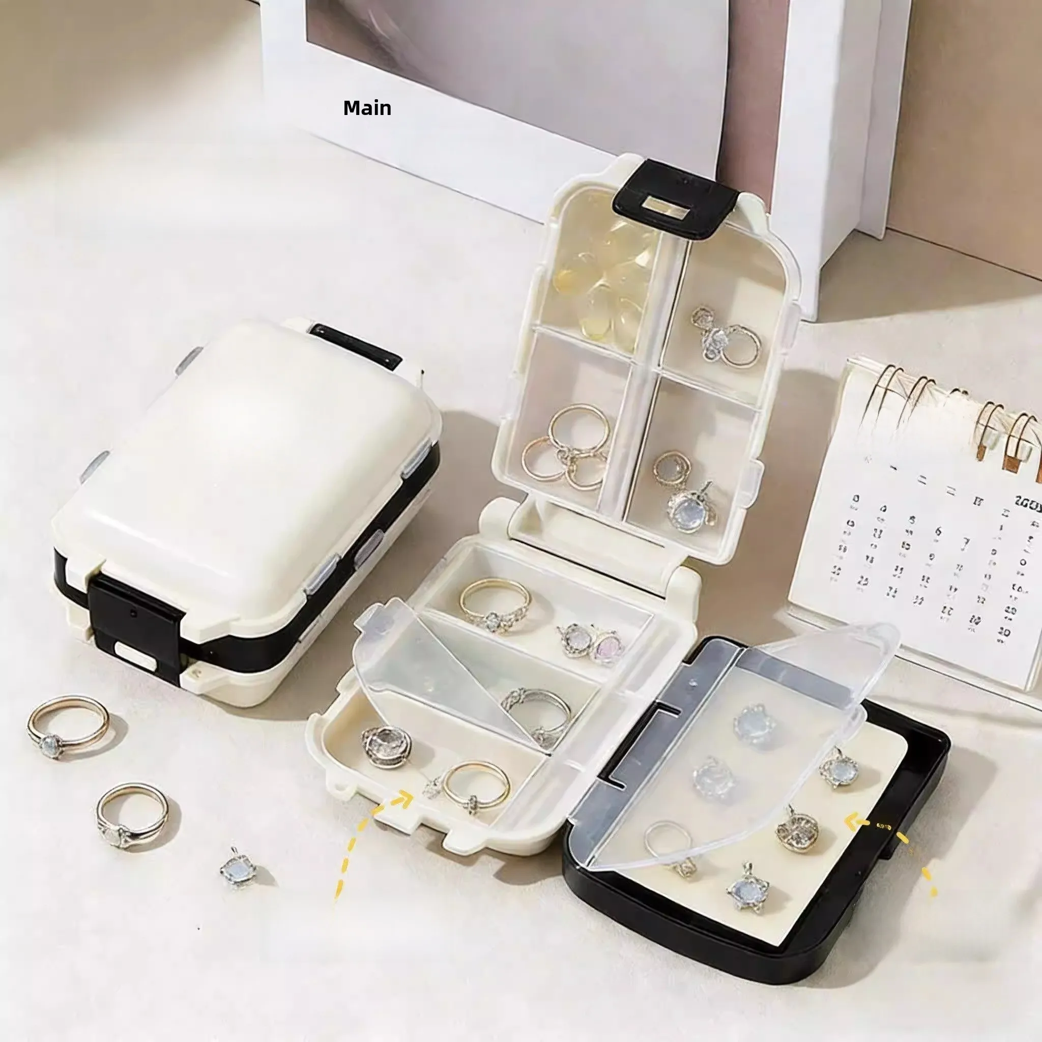 Portable High End Jewelry Storage Box Earring Necklace Organizer Box Fine Plastic Material French Style by Positive Rich
Portable High End Jewelry Storage Box Earring Necklace Organizer Box Fine Plastic Material French Style by Positive Rich