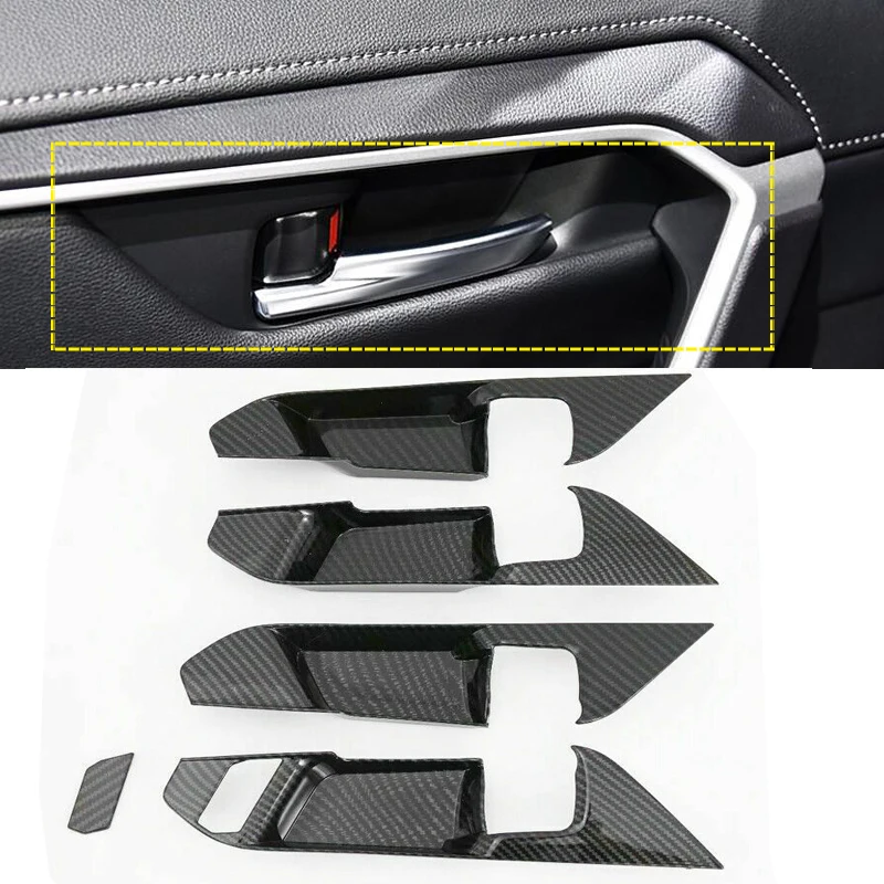 Car Interior-Door Handle Frame Cover Trim For Toyota RAV4 2019 2020 ABS Carbon Fiber Color Inner Door Bowl Wrist Cover Trim 5pcs
Car Interior-Door Handle Frame Cover Trim For Toyota RAV4 2019 2020 ABS Carbon Fiber Color Inner Door Bowl Wrist Cover Trim 5pcs
