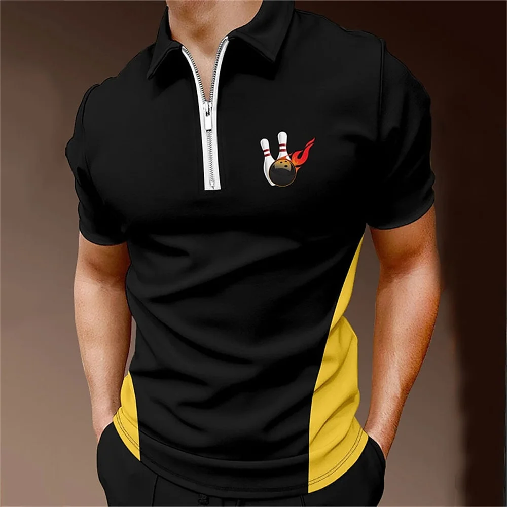 Bowling Men'S Polo Shirt 3d Print Golf Shirt Simple Fashion Men Clothing Summer Sports Breath Polo T-Shirt Loose Oversize Shirts
Bowling Men'S Polo Shirt 3d Print Golf Shirt Simple Fashion Men Clothing Summer Sports Breath Polo T-Shirt Loose Oversize Shirts