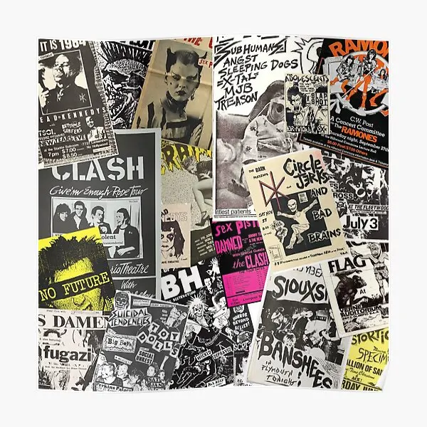 Punk Rock Music Flyers Collage Poster Print Mural Vintage Funny Decoration Wall Modern Art Decor Room Home Picture No Frame
Punk Rock Music Flyers Collage Poster Print Mural Vintage Funny Decoration Wall Modern Art Decor Room Home Picture No Frame