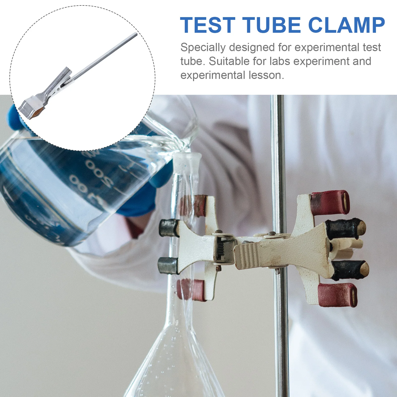 2 Pcs Test Tube Clamp Clip Stand Clips Clamps for Tubes Accessories Galvanized Iron
2 Pcs Test Tube Clamp Clip Stand Clips Clamps for Tubes Accessories Galvanized Iron