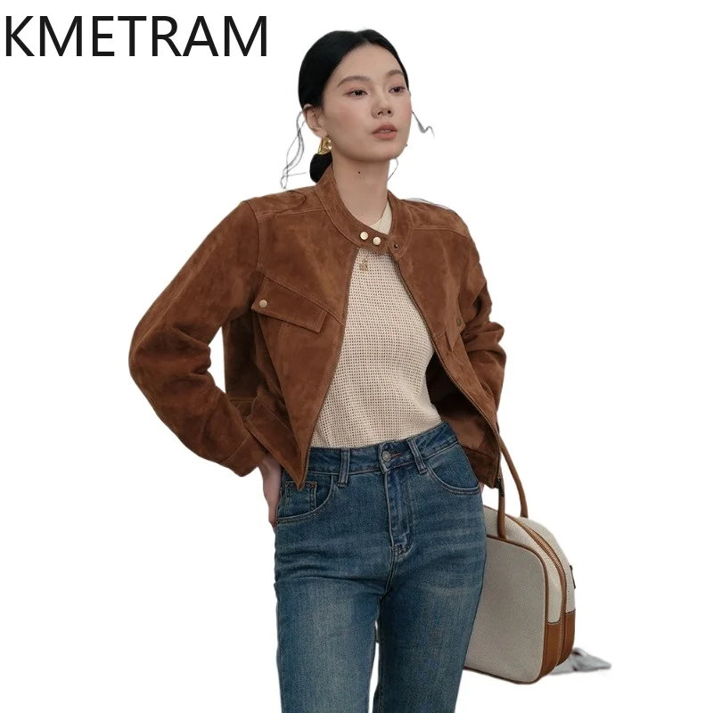 KMETRAM Real Turkey Sheepskin Leather Jacket Woman Short Suede Coat New Autumn Genuine Leather Jackets Women Clothing 2026 가죽자켓
KMETRAM Real Turkey Sheepskin Leather Jacket Woman Short Suede Coat New Autumn Genuine Leather Jackets Women Clothing 2026 가죽자켓