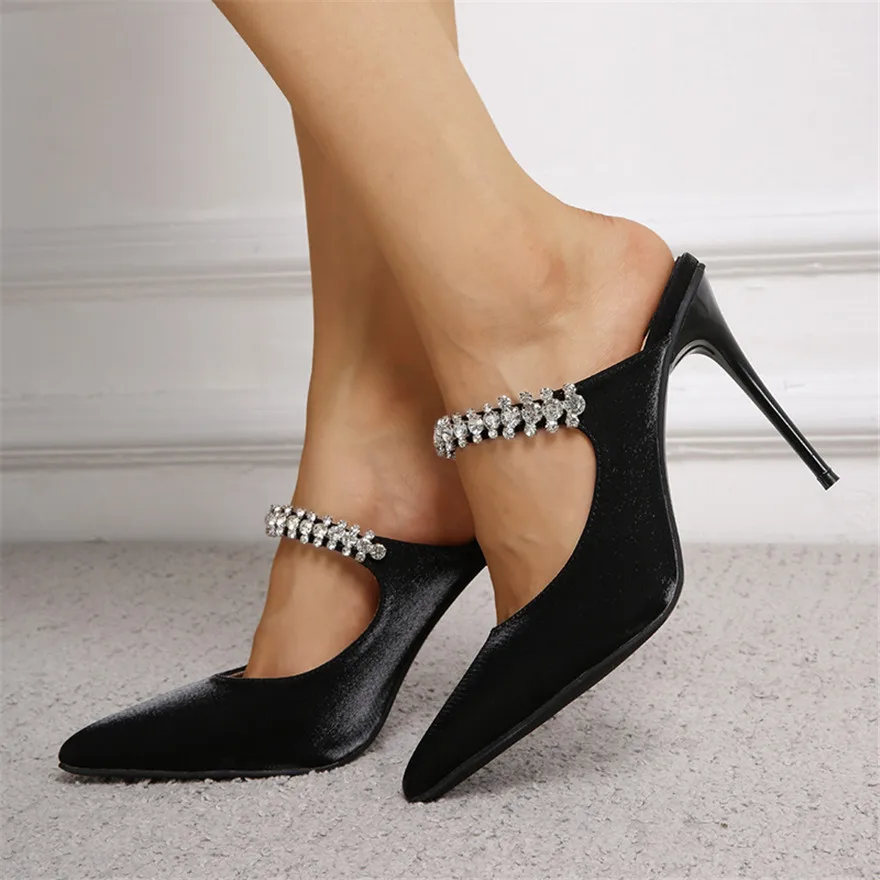 2024 Summer New Women Slingback Sandals Fashion Crystal Buckle Pointed Toe Slip On Ladies Thin Med Heels Party Dress Pumps Shoes
2024 Summer New Women Slingback Sandals Fashion Crystal Buckle Pointed Toe Slip On Ladies Thin Med Heels Party Dress Pumps Shoes