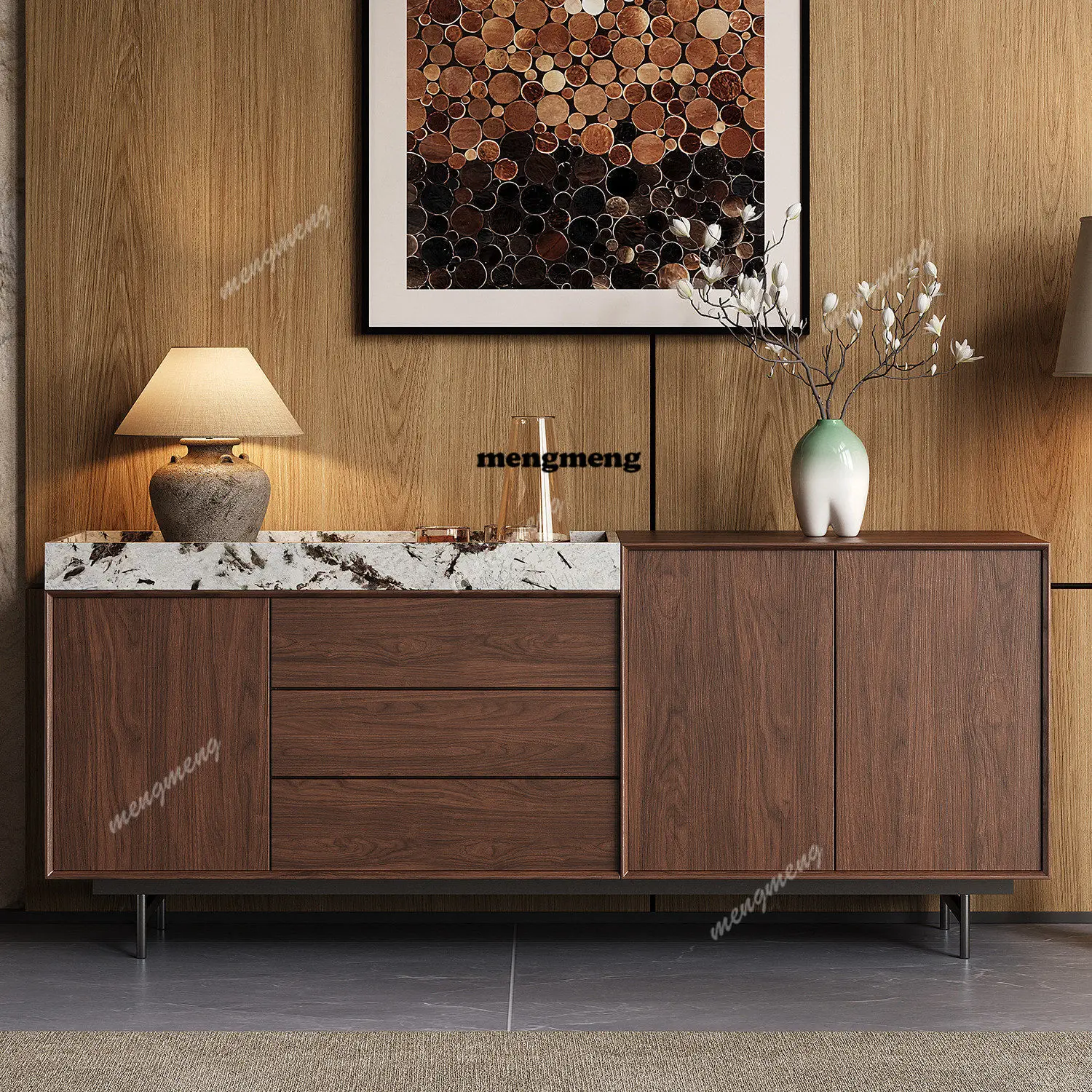 Italian light luxury marble dining side cabinet high-end villa living room decorative locker modern simple entrance cabinet
Italian light luxury marble dining side cabinet high-end villa living room decorative locker modern simple entrance cabinet