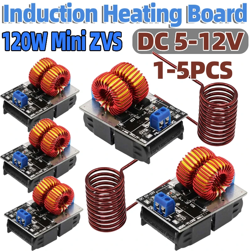 1-5Pcs 120W Mini ZVS Induction Heating Machine Board DC 5-12.0V Input Voltage Heating Driver High Frequency Power Supply Module
1-5Pcs 120W Mini ZVS Induction Heating Machine Board DC 5-12.0V Input Voltage Heating Driver High Frequency Power Supply Module