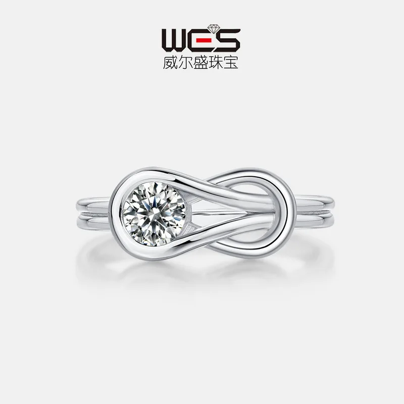 New 18K gold inlaid colorful baby stone moissanite PT950 platinum ring ring simple personalized design versatile
New 18K gold inlaid colorful baby stone moissanite PT950 platinum ring ring simple personalized design versatile