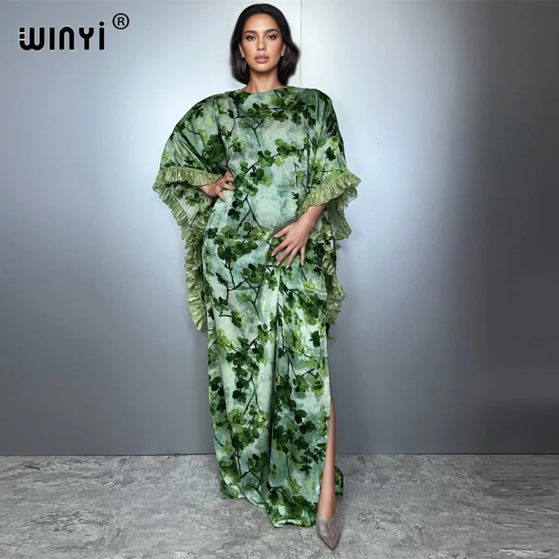 WINYI Bohemian Summer Beach Dress Boho Printing Elegant silk maxi dress muslim woman Evening party kaftan abaya dubai luxury
WINYI Bohemian Summer Beach Dress Boho Printing Elegant silk maxi dress muslim woman Evening party kaftan abaya dubai luxury