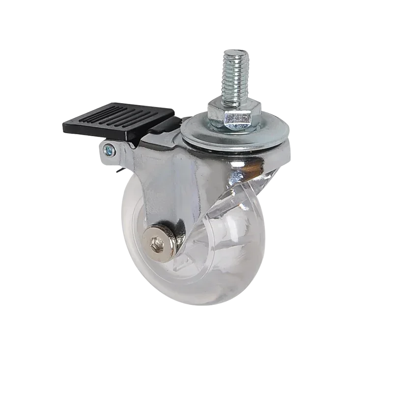 1 Pcs 3 Inch M8x15mm Caster with Castor Wheel for Office Chairs Clear Swivel Caster with Brake for Sofa Chair Cabinet
1 Pcs 3 Inch M8x15mm Caster with Castor Wheel for Office Chairs Clear Swivel Caster with Brake for Sofa Chair Cabinet