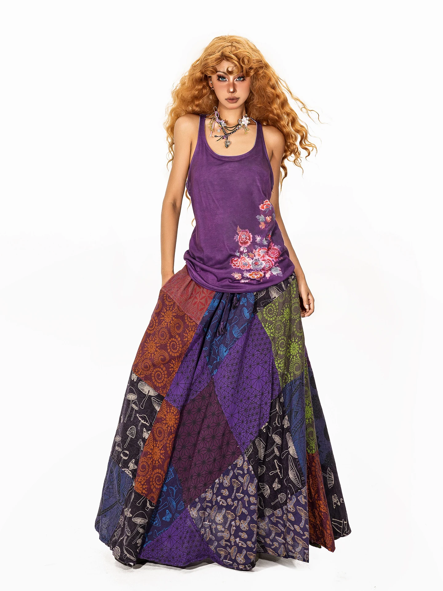 Чернильная винтажная асимметричная юбка для женщин, расклешенная юбка в стиле хиппи, средняя талия, свободная посадка, эластичная талия
Чернильная винтажная асимметричная юбка для женщин, расклешенная юбка в стиле хиппи, средняя талия, свободная посадка, эластичная талия