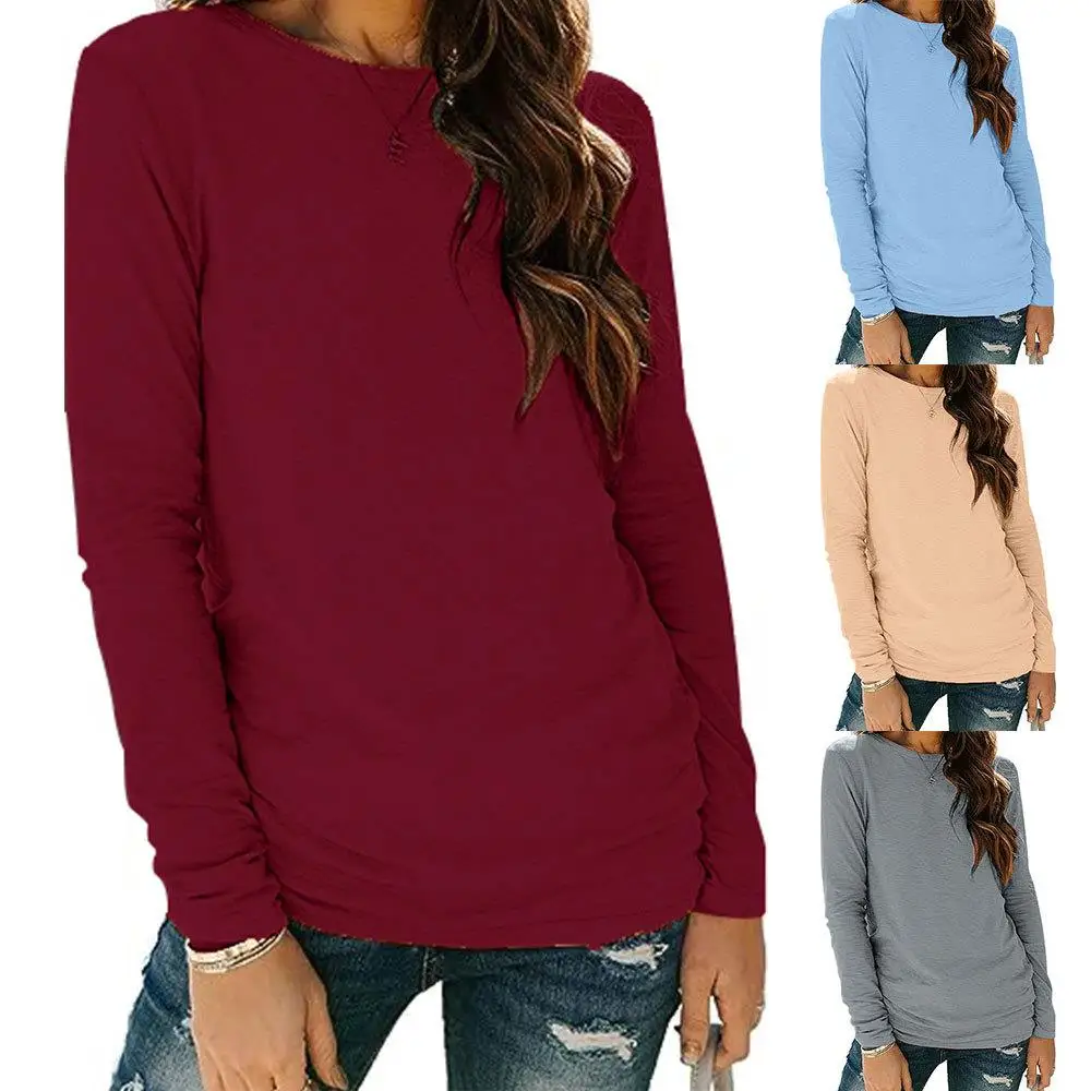 Women's Knitted Elastic T-irt Long Sve Color Commute Sle Polyester Fabric Comfortable Fit Top Hot Trend
Women's Knitted Elastic T-irt Long Sve Color Commute Sle Polyester Fabric Comfortable Fit Top Hot Trend