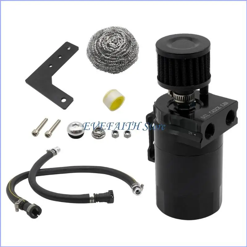 124B 350ml Oil Catch Can Reservoir Baffle Tanks with Breather Filter Universally
124B 350ml Oil Catch Can Reservoir Baffle Tanks with Breather Filter Universally