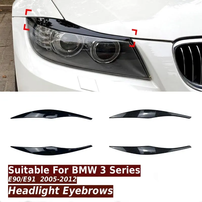 Подходит для BMW 3 серии E90 E91 2005-2012, седан, универсал, 2 шт., накладки на фары, глянцевый черный цвет, текстура под карбон, ABS-пластик.
Подходит для BMW 3 серии E90 E91 2005-2012, седан, универсал, 2 шт., накладки на фары, глянцевый черный цвет, текстура под карбон, ABS-пластик.