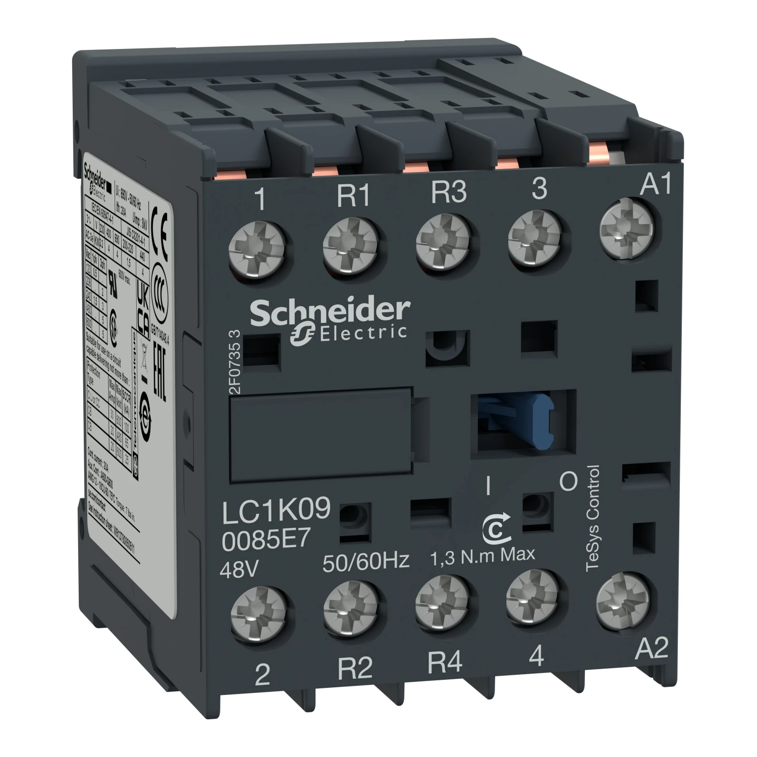 LC1K 090085 E7 LC7K 090085 Контактор E7 - 4P (2 НО + 2 НЗ) - AC-1 = 440 В 20 А - катушка переменного тока 48 В
LC1K 090085 E7 LC7K 090085 Контактор E7 - 4P (2 НО + 2 НЗ) - AC-1 = 440 В 20 А - катушка переменного тока 48 В