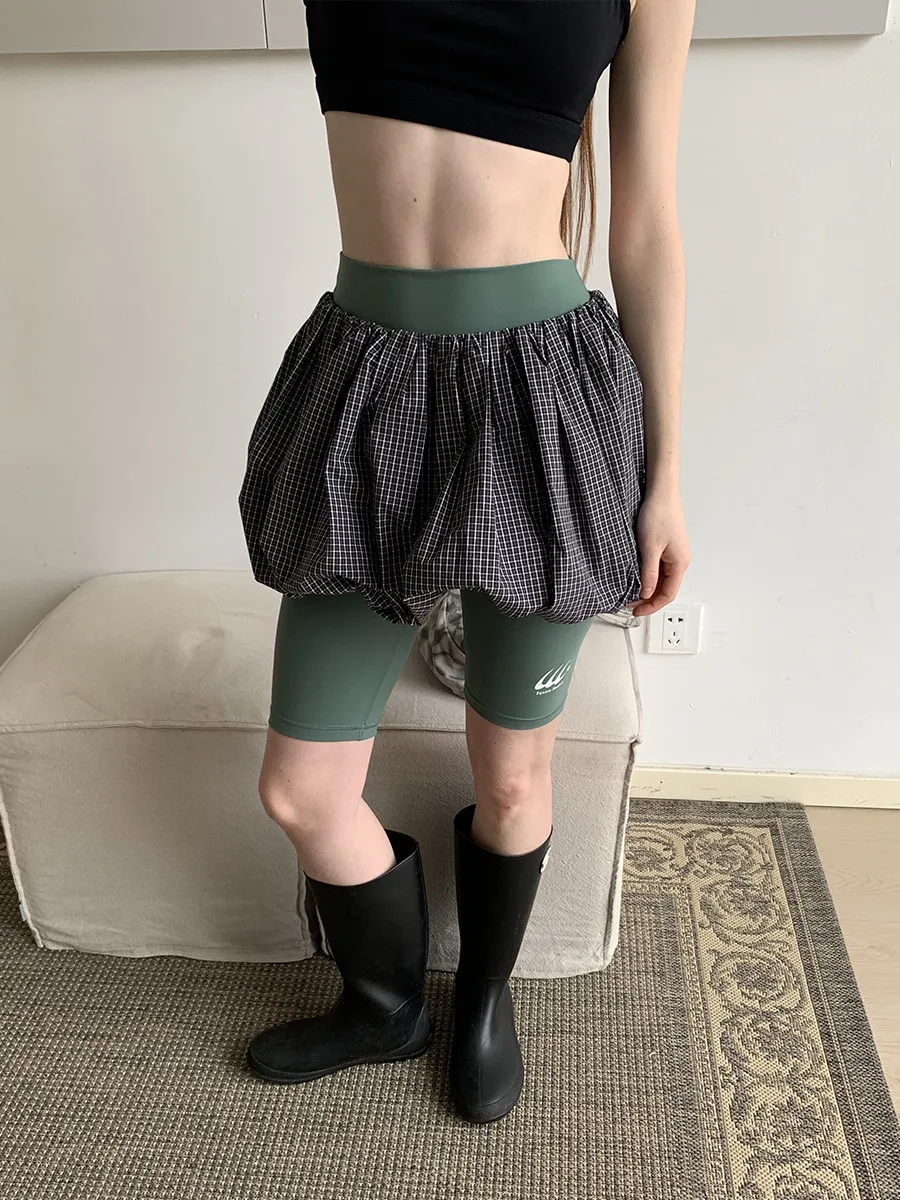 Sweet Cool Girl Color Block Plaid Skirt Women's Puffy Flower Bud A-Line Short Skirt Girls' Spring Summer Polyester Fiber
Sweet Cool Girl Color Block Plaid Skirt Women's Puffy Flower Bud A-Line Short Skirt Girls' Spring Summer Polyester Fiber