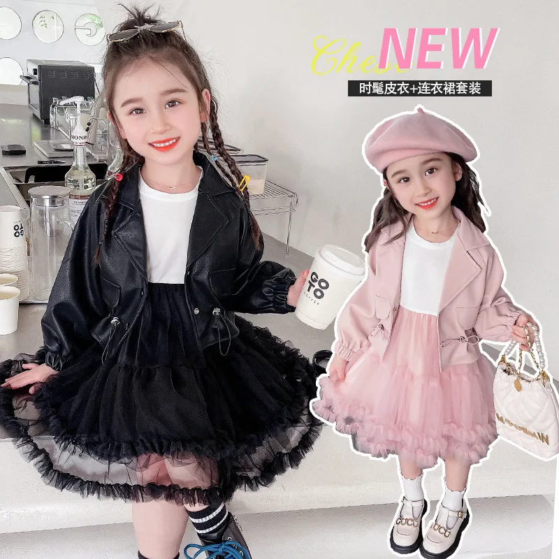 Girls' Leather Dress Suit Spring and Autumn2025New Fashionable Little Girl Baby Internet Celebrity Stylish Autumn Children's Clo
Girls' Leather Dress Suit Spring and Autumn2025New Fashionable Little Girl Baby Internet Celebrity Stylish Autumn Children's Clo