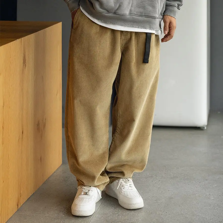 Japanese Style Thickened G Corduroy Belted Loose Casual Pants Straight Leg Comfortable Fit Youthful Style Winter Cotton Trousers
Japanese Style Thickened G Corduroy Belted Loose Casual Pants Straight Leg Comfortable Fit Youthful Style Winter Cotton Trousers