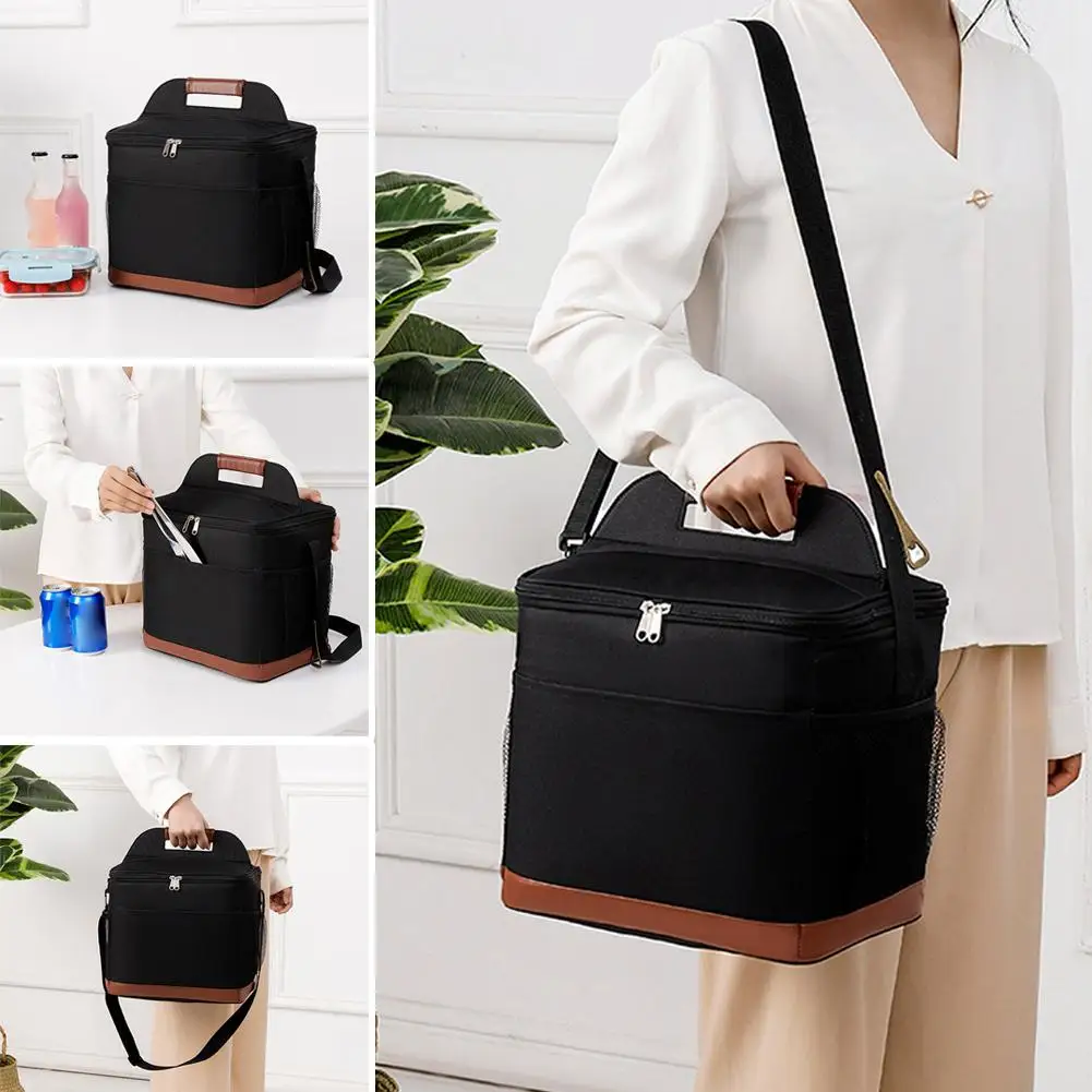 Multi-Pocket Lunch Box Bag, Large Capacity Waterproof Oxford Cloth Insulated Lunch Tote for Work, Office, School, and Picnic
Multi-Pocket Lunch Box Bag, Large Capacity Waterproof Oxford Cloth Insulated Lunch Tote for Work, Office, School, and Picnic