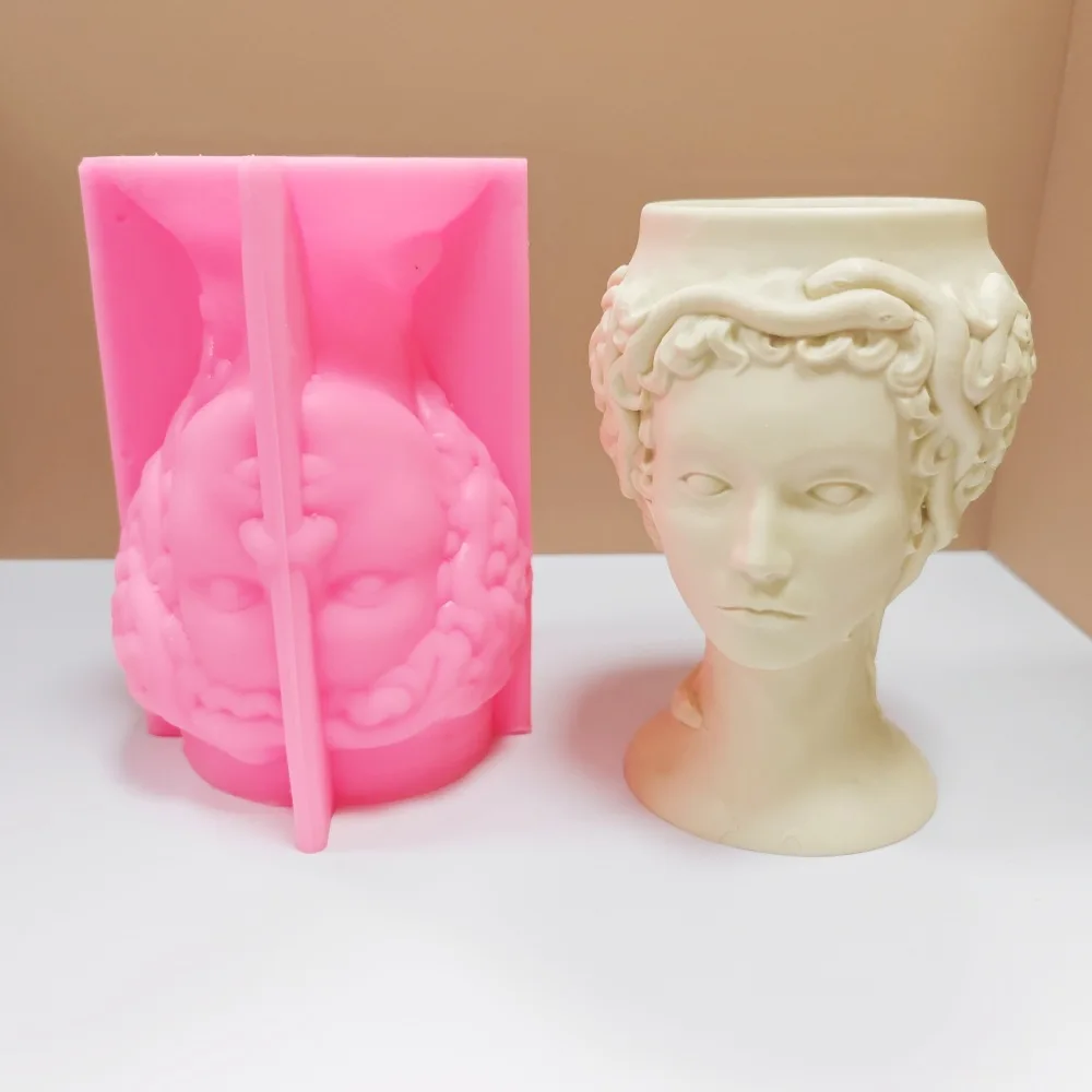 Snake Haired Woman Silicone Mold for Handmade Desktop Decoration Gypsum Resin Pen Holder Flower Pot Micro-landscape Mould
Snake Haired Woman Silicone Mold for Handmade Desktop Decoration Gypsum Resin Pen Holder Flower Pot Micro-landscape Mould
