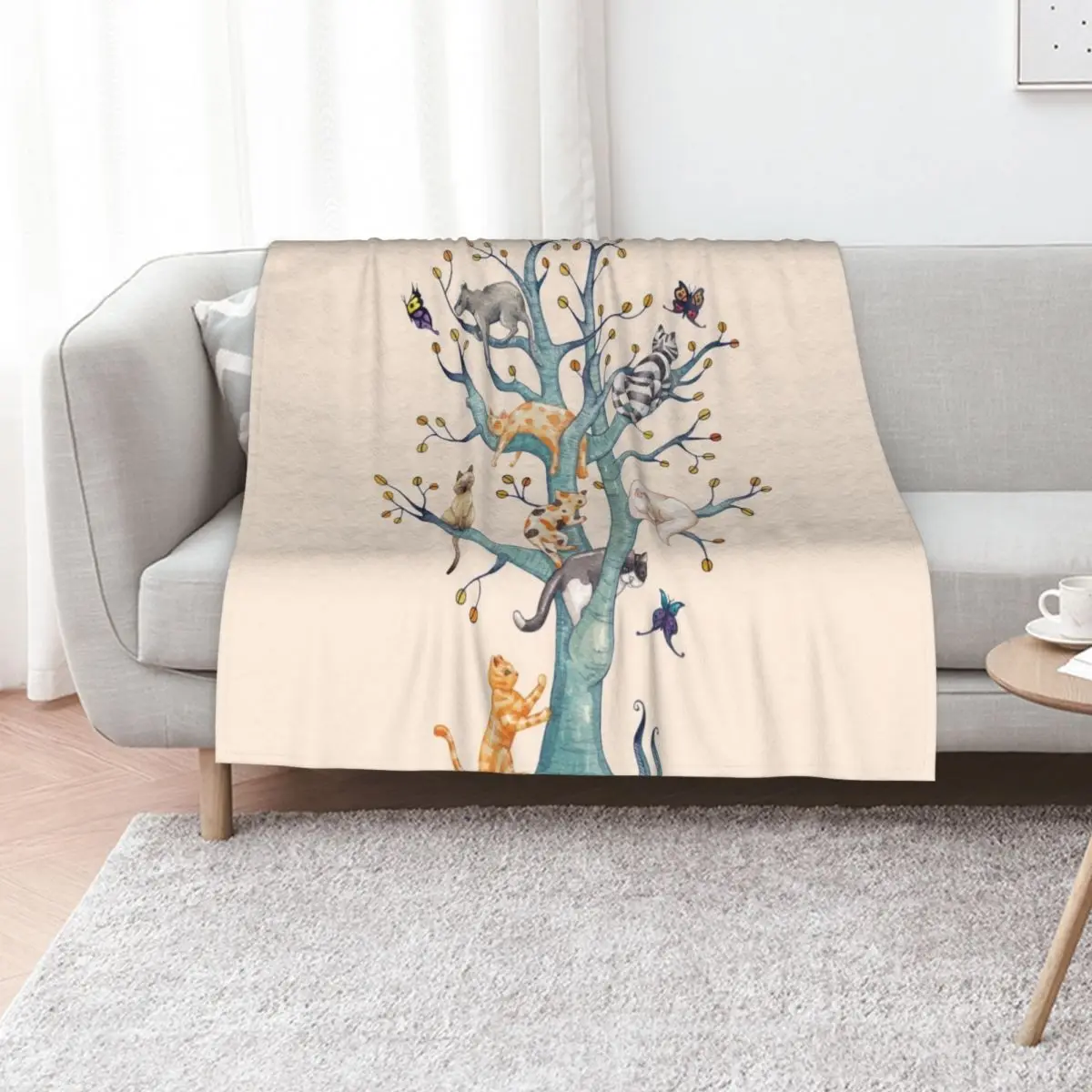 The tree of cat life Throw Blanket Flannel Fleece Soft Warm Throw Blanket
The tree of cat life Throw Blanket Flannel Fleece Soft Warm Throw Blanket