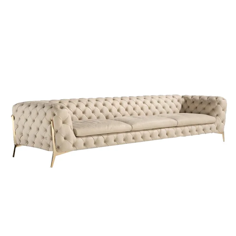 Italian light luxury living room villa buckle sofa Italian simple model room matte leather large sofa
Italian light luxury living room villa buckle sofa Italian simple model room matte leather large sofa