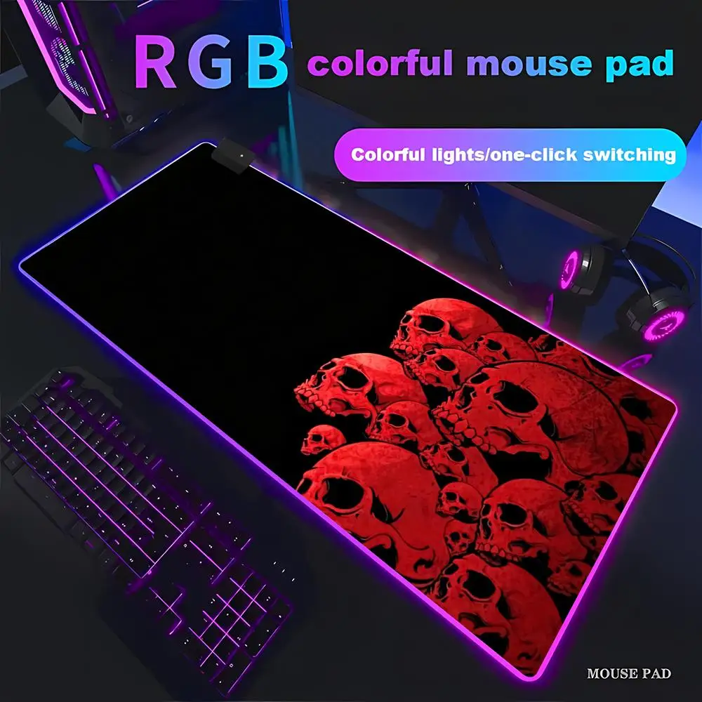 Игровой коврик для мыши HYBXAXC Red Skeleton Stack Dark Desk Mat с RGB-подсветкой, HD-дизайном и LED-подсветкой для ПК и компьютера
Игровой коврик для мыши HYBXAXC Red Skeleton Stack Dark Desk Mat с RGB-подсветкой, HD-дизайном и LED-подсветкой для ПК и компьютера