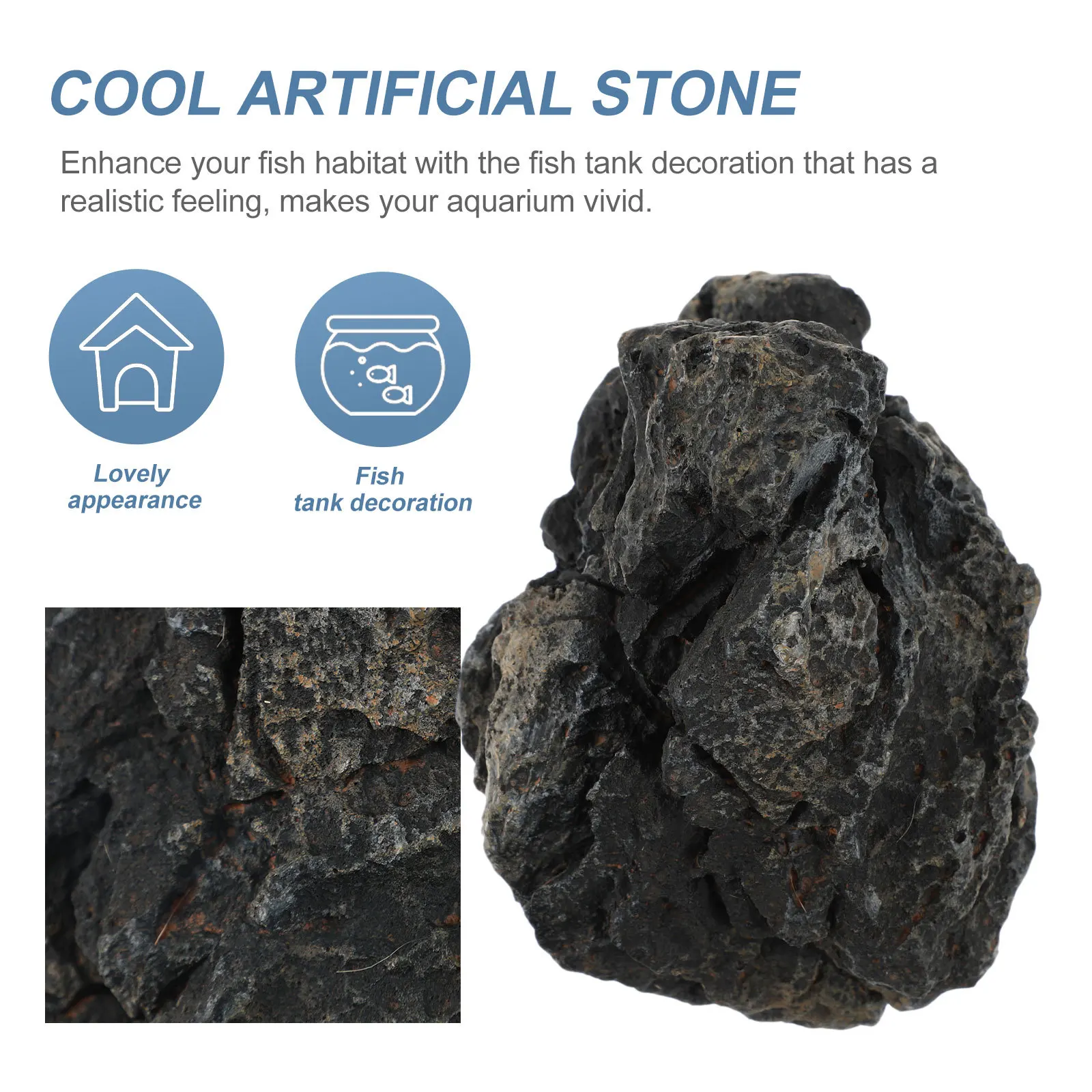 Aquarium Stones Decoration Resin Simulation Stone Ornament Fish Tank Landscape Enhancer Eco-Friendly Natural Look Aquatic Decor
Aquarium Stones Decoration Resin Simulation Stone Ornament Fish Tank Landscape Enhancer Eco-Friendly Natural Look Aquatic Decor