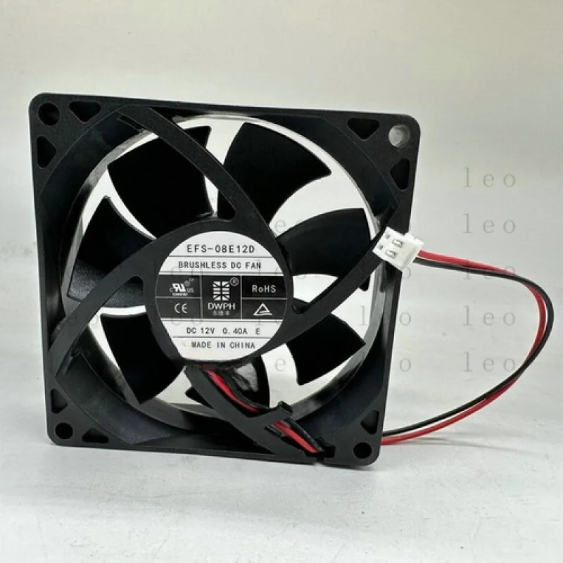 FF 1 pcs DWPH Fan EFS-08E12D DC12V 0.40A 8CM 80*25MM 2 pin cooling fan #F18
FF 1 pcs DWPH Fan EFS-08E12D DC12V 0.40A 8CM 80*25MM 2 pin cooling fan #F18