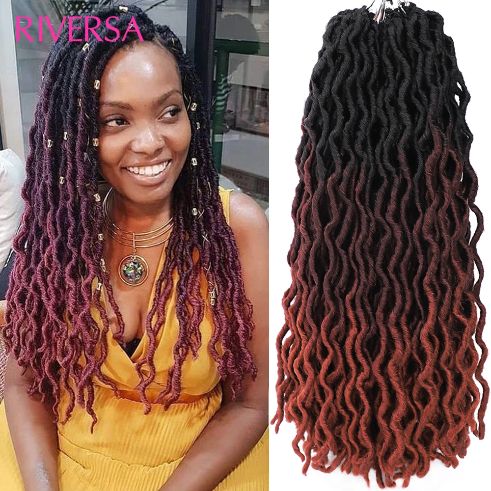 1- 6 Packs Wavy Gypsy Locs Ombre Soft Locs Crochet Hair 18inches Goddess Faux Locs Crochet Hair African Roots Synthetic Hair Loc
1- 6 Packs Wavy Gypsy Locs Ombre Soft Locs Crochet Hair 18inches Goddess Faux Locs Crochet Hair African Roots Synthetic Hair Loc