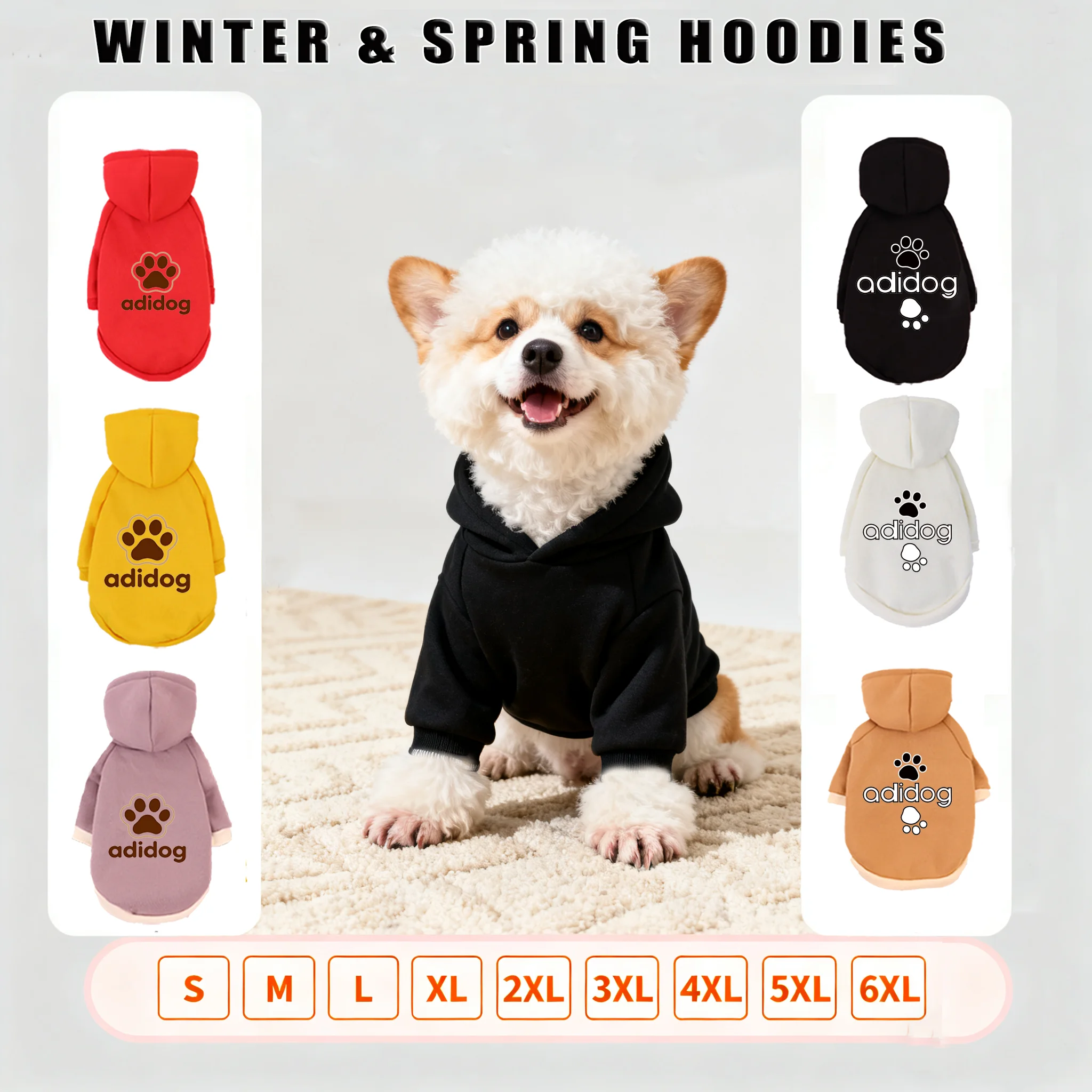 Pet Hooded Sweatshirt Cats & Dogs Fashionable Warm Clothing , Bichon Frise ,Golden Retriever Autumn Winter Outdoor Wear 
Pet Hooded Sweatshirt Cats & Dogs Fashionable Warm Clothing , Bichon Frise ,Golden Retriever Autumn Winter Outdoor Wear