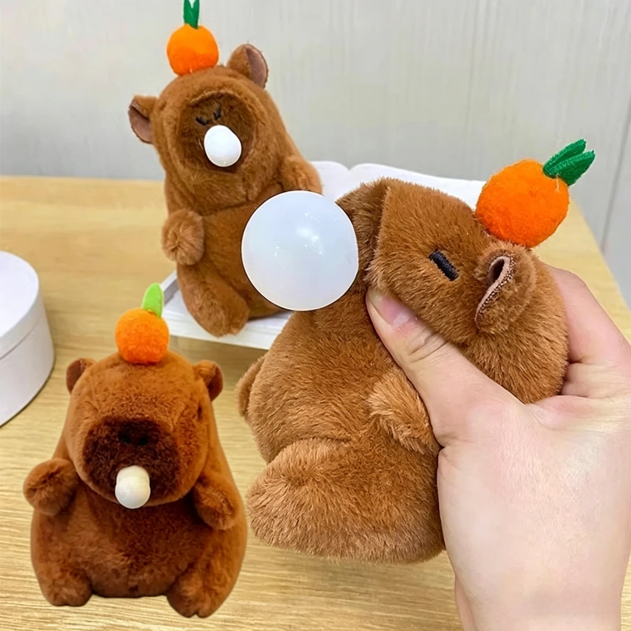 Cute Plush Capybara Bubble Blower Keychain Toy Cartoon Capybara Doll Backpack Book Bag Pendant Hanging Decoration Creative Gift
Cute Plush Capybara Bubble Blower Keychain Toy Cartoon Capybara Doll Backpack Book Bag Pendant Hanging Decoration Creative Gift