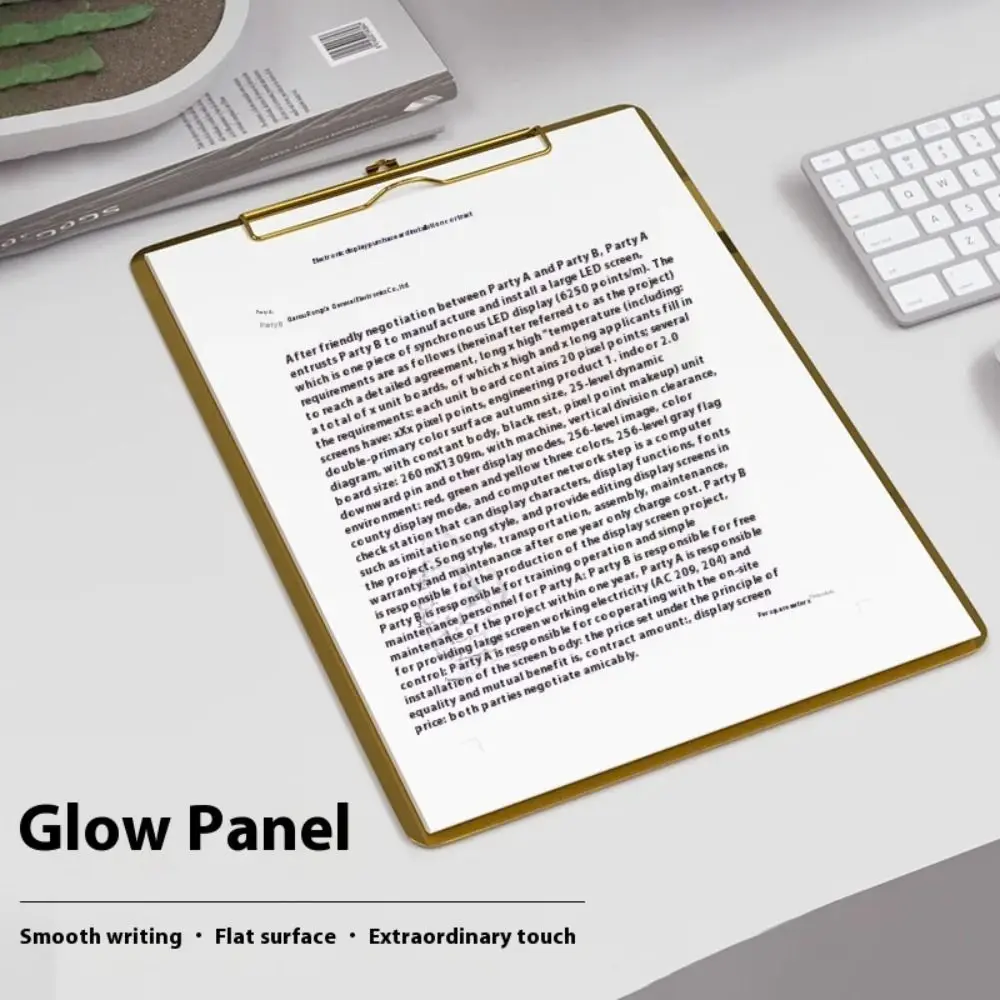 Golden Writing Clipboard Stainless Steel Stationary Paper Organizer Durable Drawing Signing Writing File Folder Office
Golden Writing Clipboard Stainless Steel Stationary Paper Organizer Durable Drawing Signing Writing File Folder Office