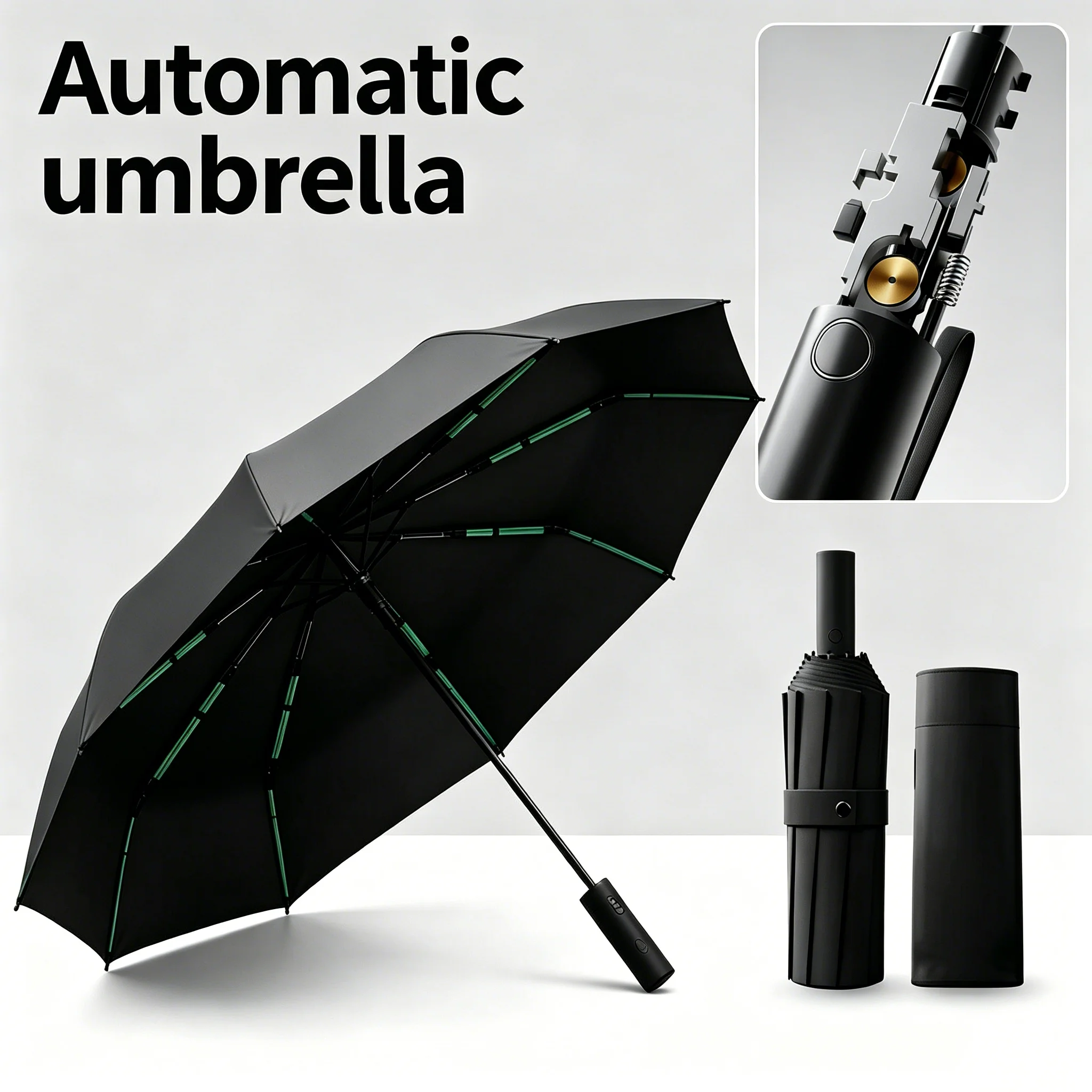 Men Women Umbrella Automatic Large Folding Extra Strong Sunshade Double Umbrella for Men Women with Opened 10 Ribs
Men Women Umbrella Automatic Large Folding Extra Strong Sunshade Double Umbrella for Men Women with Opened 10 Ribs