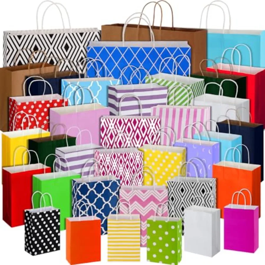 36 Pcs Assorted Sizes Gift Bags Bulk with Handle Assortment Different Size Paper Party Favor Bag for Wedding Birthday Father Da
36 Pcs Assorted Sizes Gift Bags Bulk with Handle Assortment Different Size Paper Party Favor Bag for Wedding Birthday Father Da