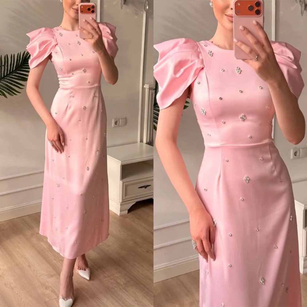 High Quality Customized O-neck Short Sleeves Beaded A-line Rochii Elegante Evenimente Nunta Vestidos De Gala فساتين حفلات 드레스
High Quality Customized O-neck Short Sleeves Beaded A-line Rochii Elegante Evenimente Nunta Vestidos De Gala فساتين حفلات 드레스