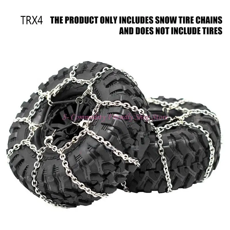 85AE 2PCS 1/10 Crawler Steel Snow Chain for 1.9 Crawler Tire 1:10 RC Car Truck
85AE 2PCS 1/10 Crawler Steel Snow Chain for 1.9 Crawler Tire 1:10 RC Car Truck