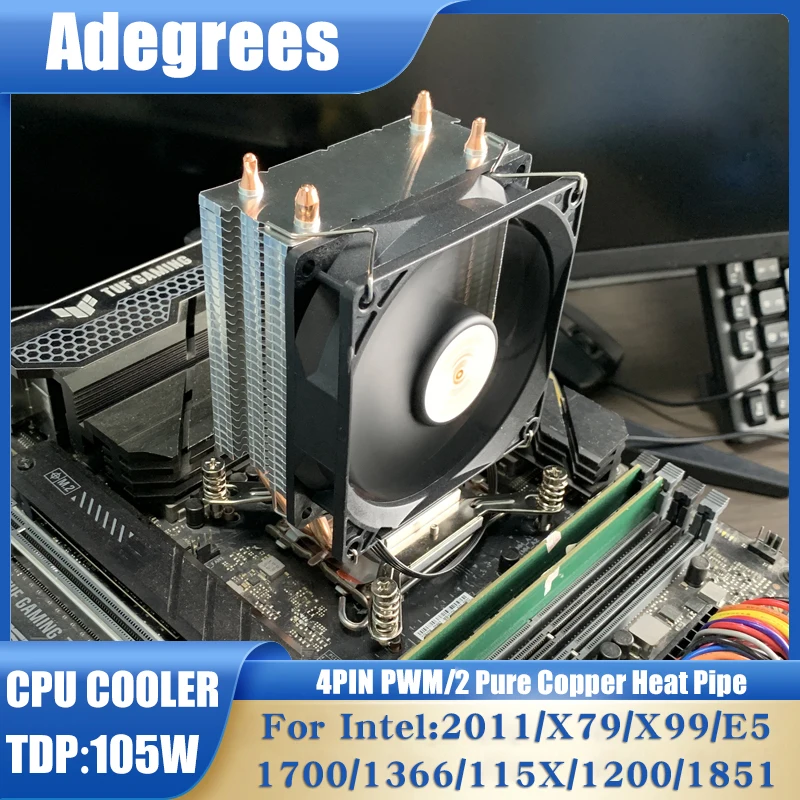 2Heat Pipes CPU Air Cooler 3PIN/4PIN PWM X99 Silent PC Radiator for Intel LGA 2011 1700 1150 1151 1366 1155 1156 X79 1200 1851
2Heat Pipes CPU Air Cooler 3PIN/4PIN PWM X99 Silent PC Radiator for Intel LGA 2011 1700 1150 1151 1366 1155 1156 X79 1200 1851