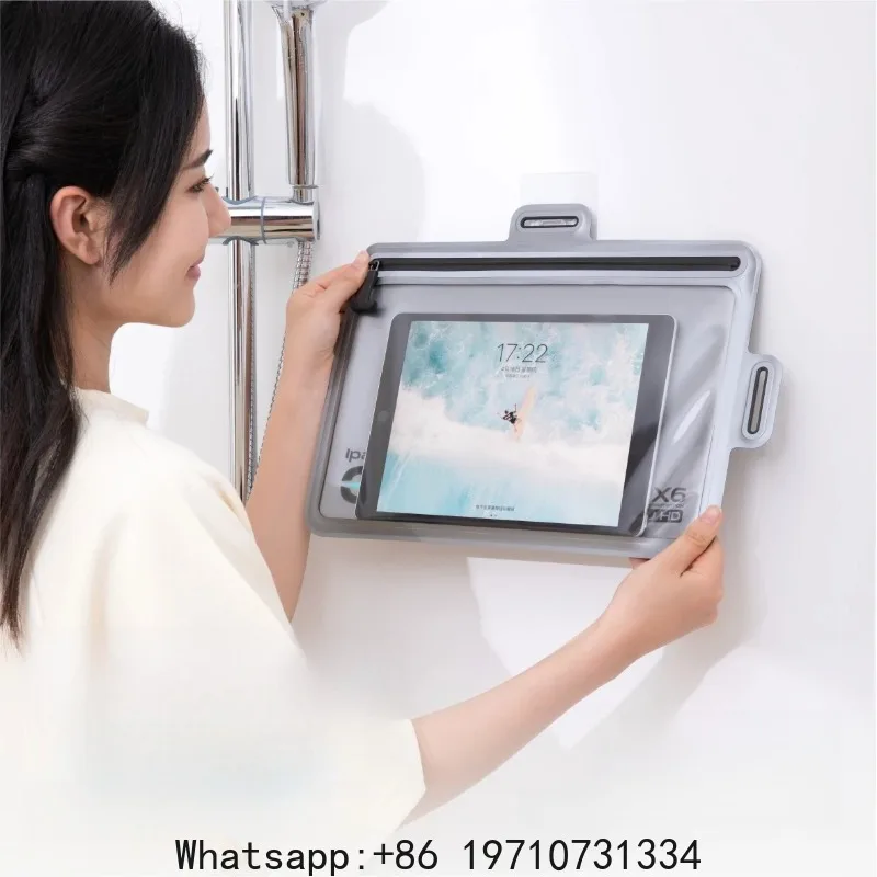 IPX8 Waterproof Adjustable Tablet Holder, Shower/Bathroom Wall Mount, Touchscreen, for iPad/Phones, Bathtub Swimming Case
IPX8 Waterproof Adjustable Tablet Holder, Shower/Bathroom Wall Mount, Touchscreen, for iPad/Phones, Bathtub Swimming Case