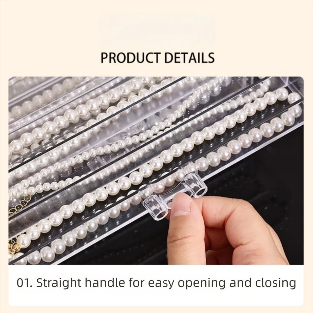 3/5 Layer Transparent Necklace Storage Box Dust-proof Large Capacity Jewelry Tray Waterproof Organizer Jewelry Storage Drawer
3/5 Layer Transparent Necklace Storage Box Dust-proof Large Capacity Jewelry Tray Waterproof Organizer Jewelry Storage Drawer