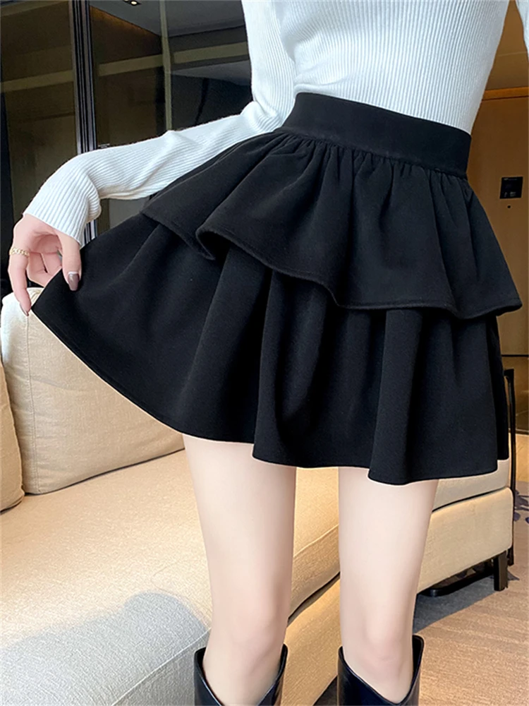 Женская шерстяная пышная юбка больших размеров, весенне-осенняя, с высокой талией, плиссированная, многоярусная, А-силуэт, короткая юбка малого размера
Женская шерстяная пышная юбка больших размеров, весенне-осенняя, с высокой талией, плиссированная, многоярусная, А-силуэт, короткая юбка малого размера