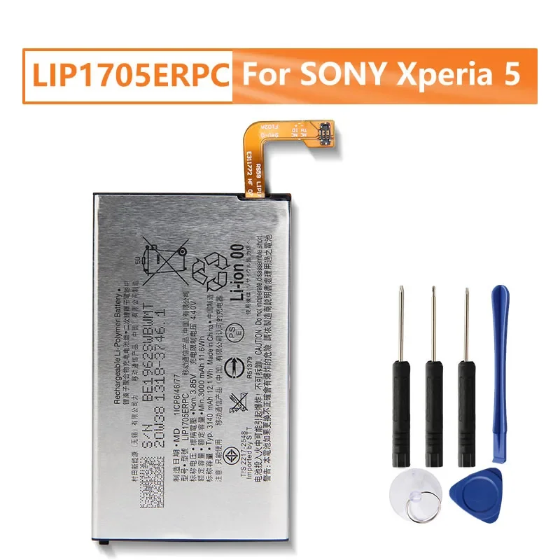 LIP1705ERPC Replacement Phone Battery For SONY Xperia 5 Phone Battery 3140mAh With Tools
LIP1705ERPC Replacement Phone Battery For SONY Xperia 5 Phone Battery 3140mAh With Tools