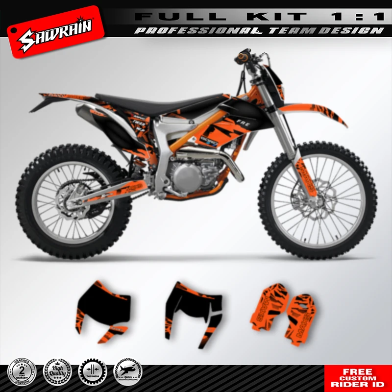 Sawrain Custom Team Motorcycle Graphics Decals Adhesive Stickers Kit for KTM Freeride 2012-2017 2018-2020
Sawrain Custom Team Motorcycle Graphics Decals Adhesive Stickers Kit for KTM Freeride 2012-2017 2018-2020